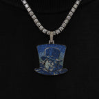 Penguin Top Hat Official DC Comics Pendant in White Gold