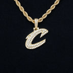 Cleveland Cavaliers Official NBA Micro Logo Pendant in Yellow Gold