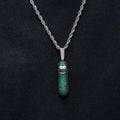 Rick & Morty Pickle Official Warner Bros. Pendant in White Gold