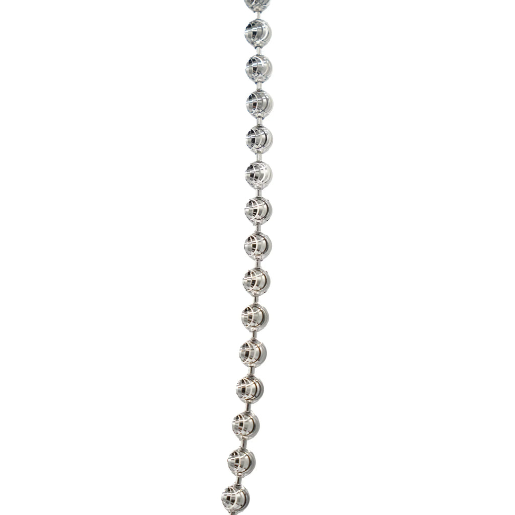 Moon Cut Ball Chain in Sterling Silver - 4mm