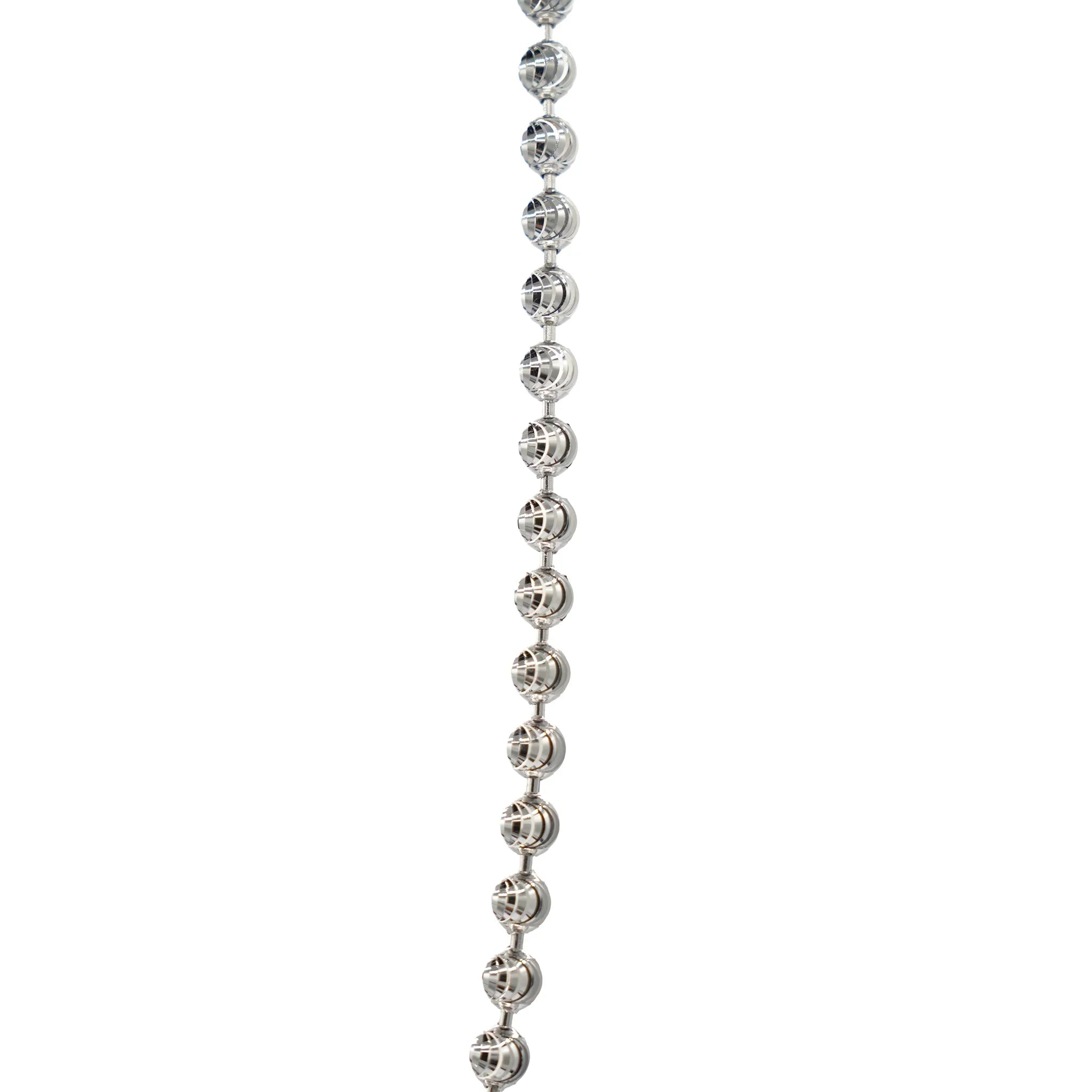 Moon Cut Ball Chain in Sterling Silver - 4mm