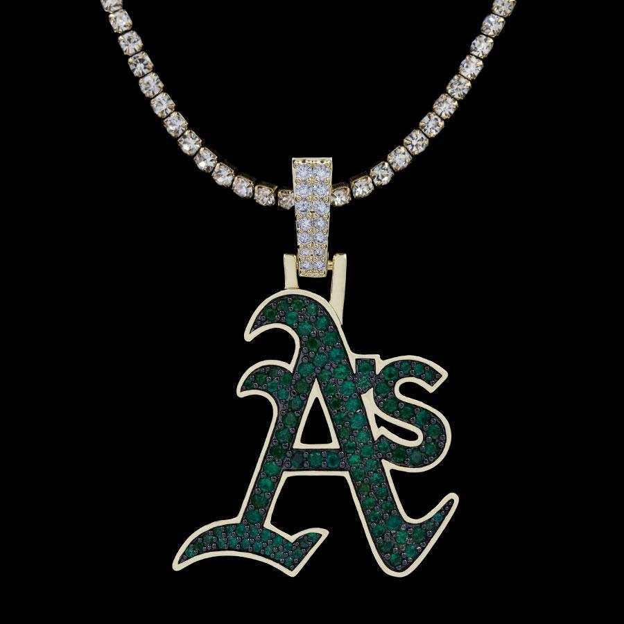Oakland Athletics Official MLB Logo Pendant