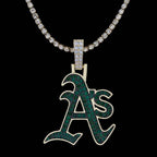 Oakland Athletics Official MLB Logo Pendant