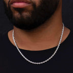 Rope Chain in Sterling Silver - 4mm