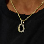 Indianapolis Colts Official NFL Micro Logo Pendant in Yellow Gold