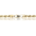 Rope Chain in Yellow Gold- 6mm