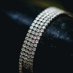 Micro Tennis Chain + Bracelet Bundle in White Gold