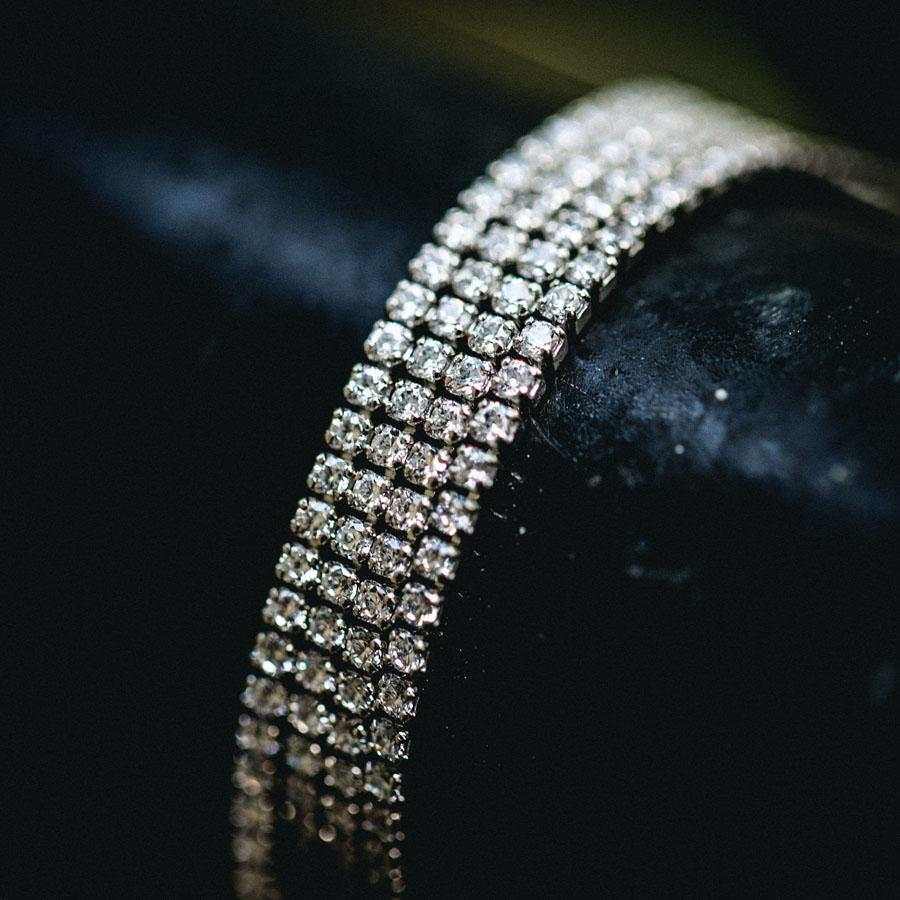 Micro Tennis Chain + Bracelet Bundle in White Gold