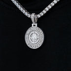 Los Angeles Clippers Official NBA Micro Logo Pendant in White Gold