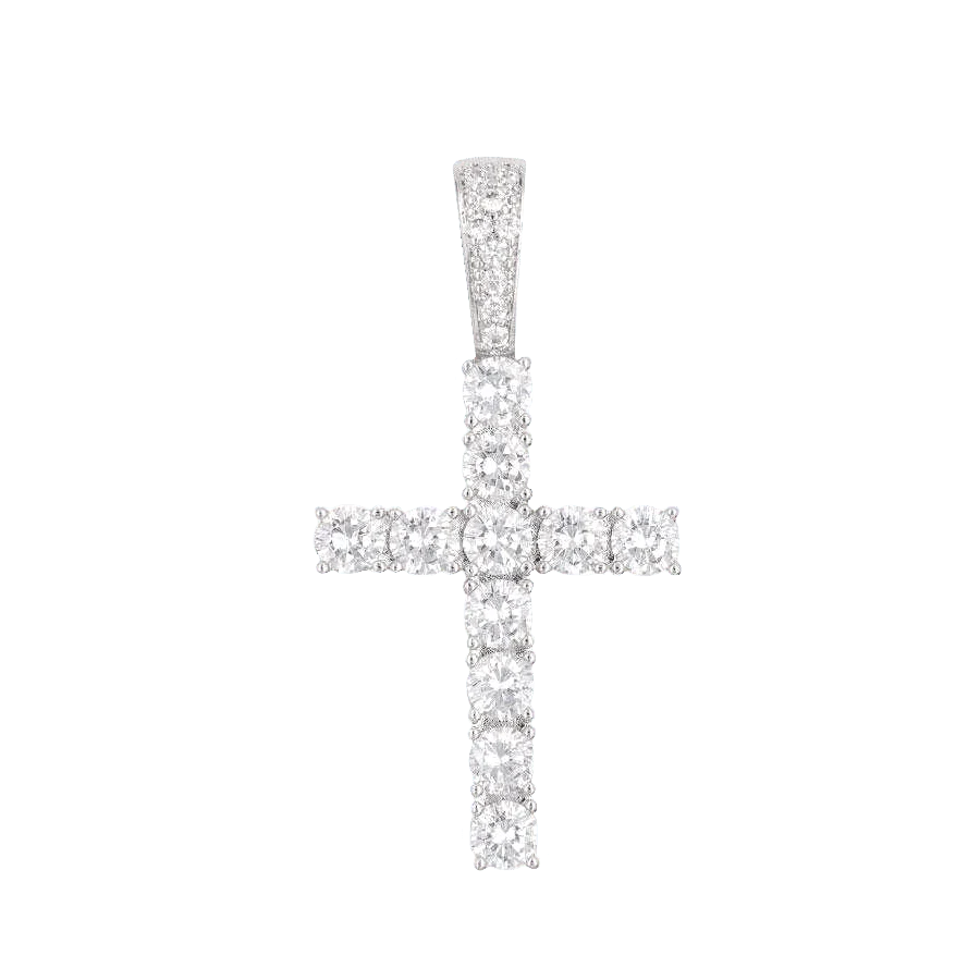 Cross Set in White Gold