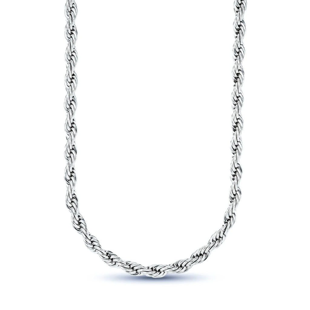 Rope Chain in Sterling Silver - 6mm