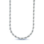 Rope Chain in Sterling Silver - 6mm