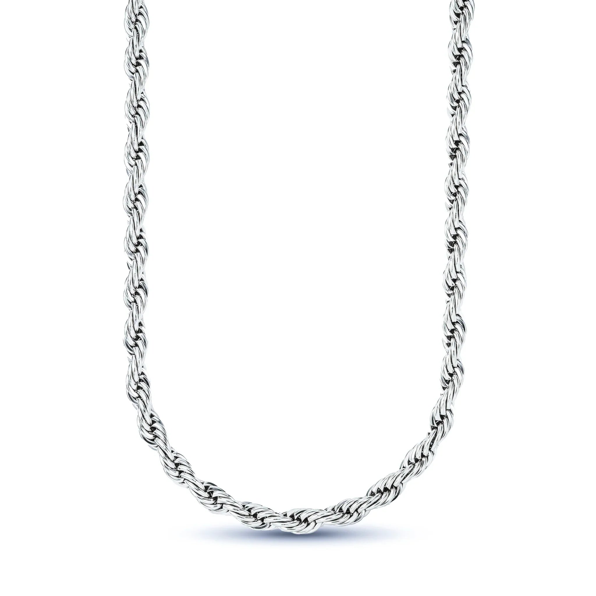 Rope Chain in Sterling Silver - 6mm