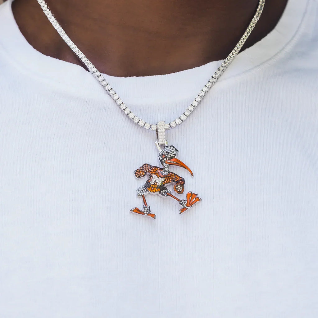 Miami Hurricanes Official NCAA Mascot Pendant