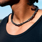 GLD X Bloody Osiris Iced Black Voronoi Link Chain in Black