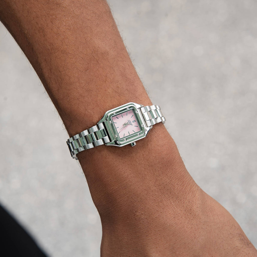 30MM Ethereal Pink Dial Watch - White Gold
