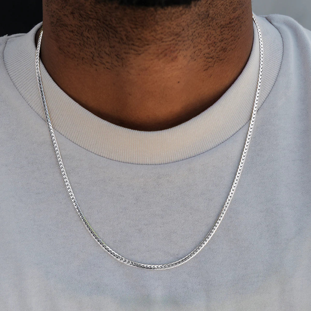 South Beach Cuban™ Chain in White Gold - 3mm