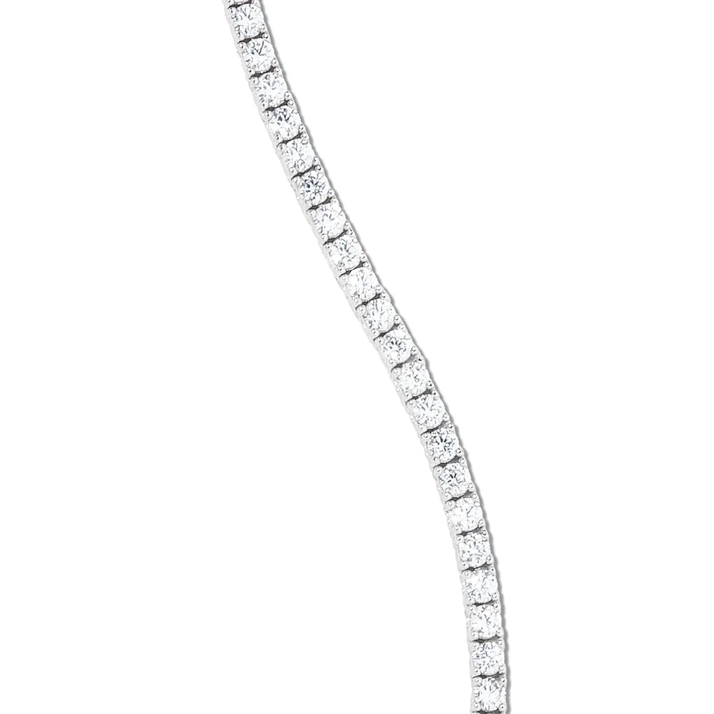Diamond Tennis Chain in White Gold- 3mm