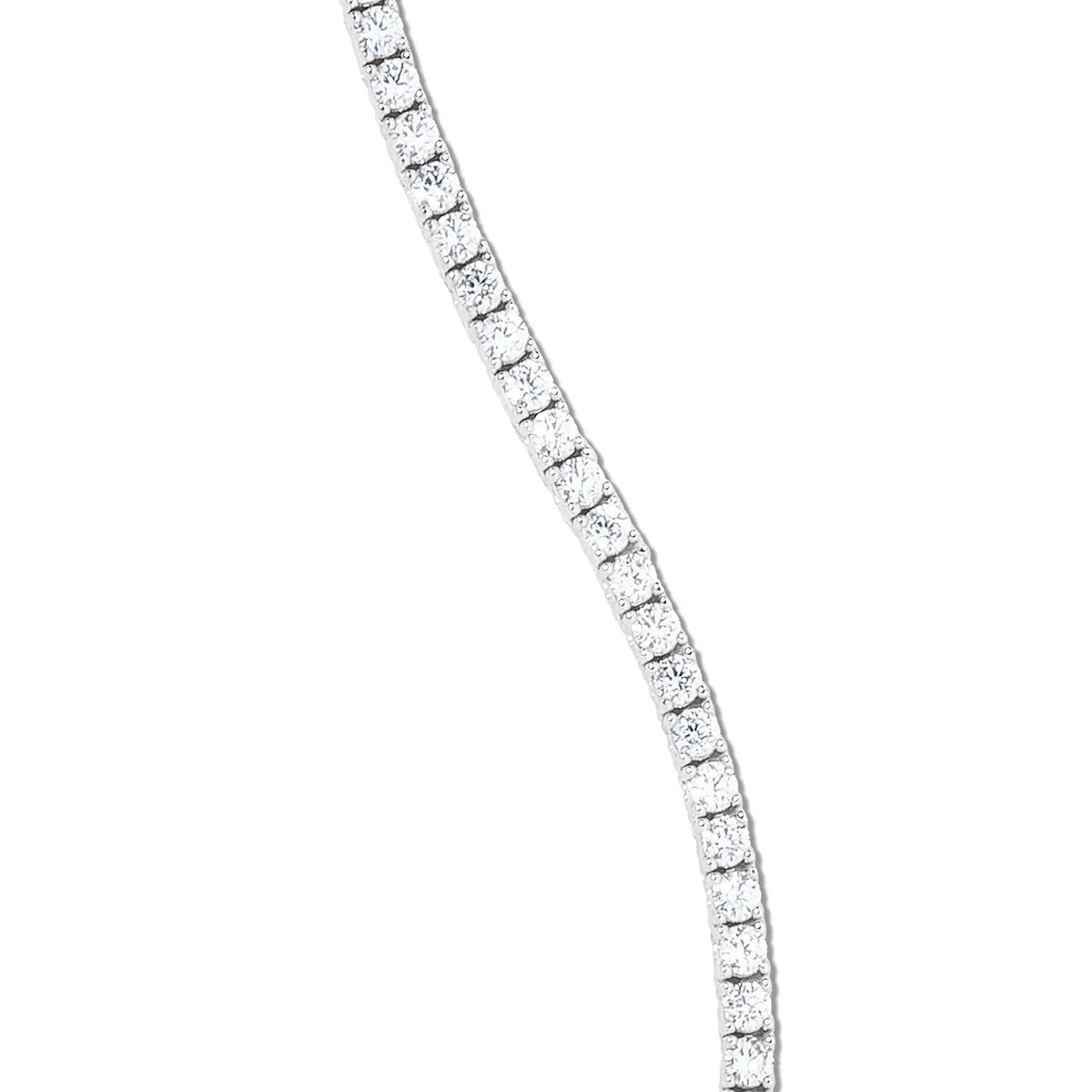 Diamond Tennis Chain in White Gold- 3mm