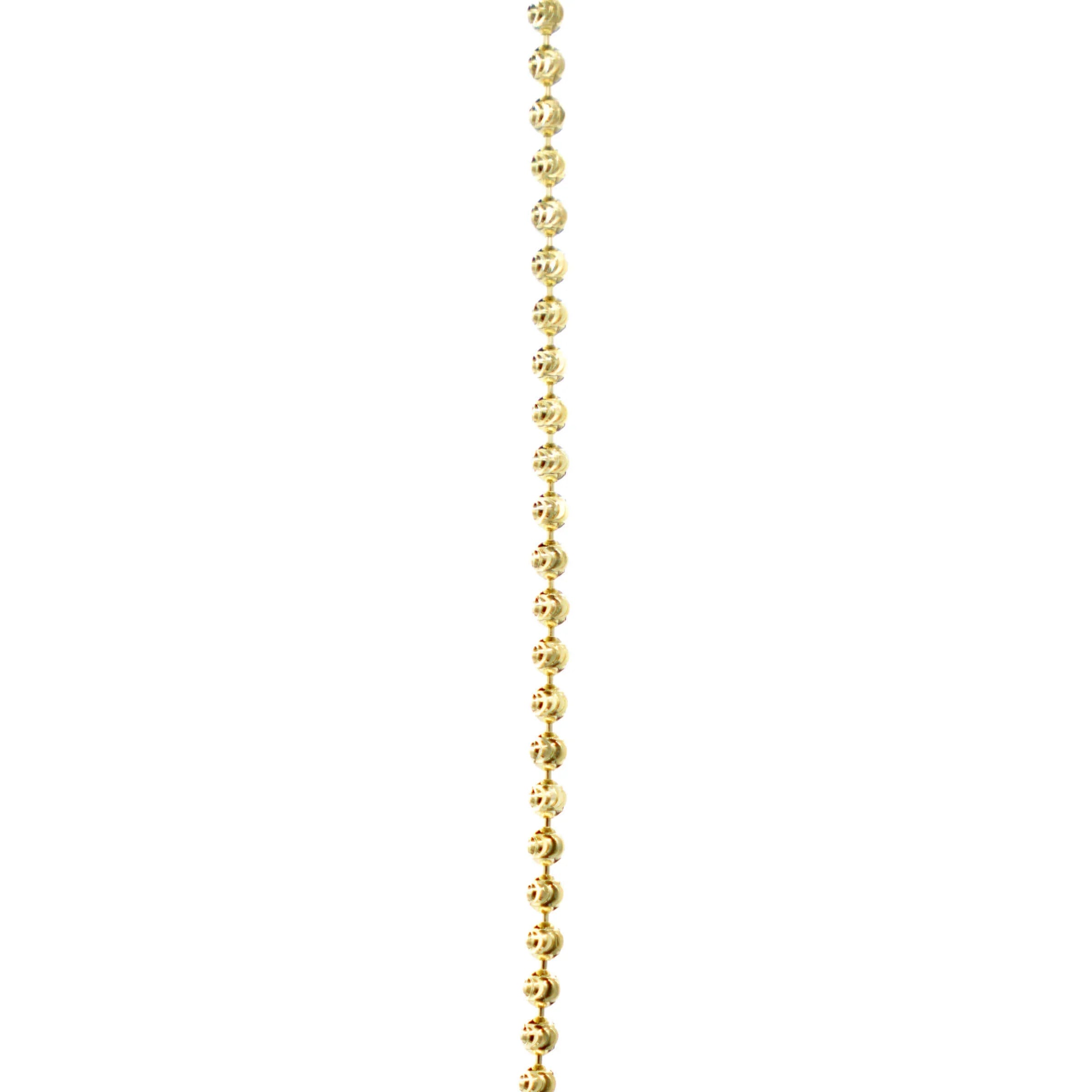 Moon Cut Ball Chain in Yellow Gold Vermeil - 2mm