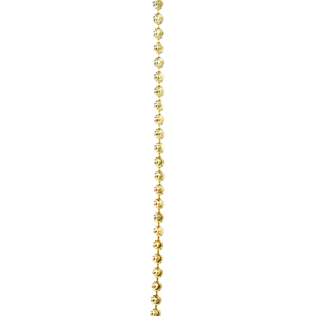 Moon Cut Ball Chain in Yellow Gold Vermeil - 2mm