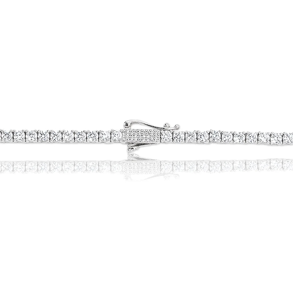 Diamond Tennis Chain in White Gold- 3mm