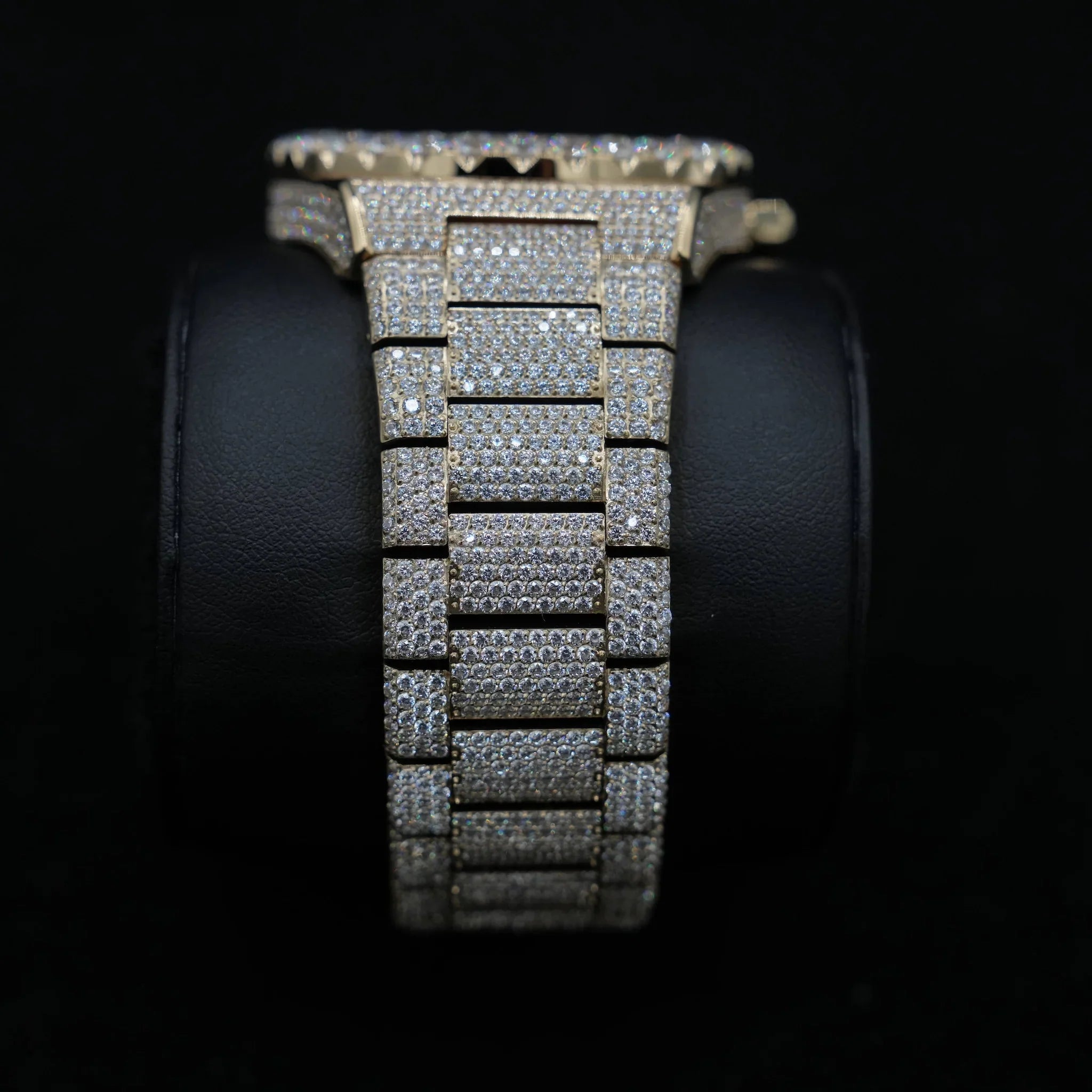 42MM Fully Iced Ruby Accent Alpha Era® in Gold
