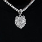 Memphis Grizzlies Official NBA Micro Logo Pendant in White Gold