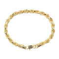Rope Chain Bracelet in Yellow Gold Vermeil - 6mm