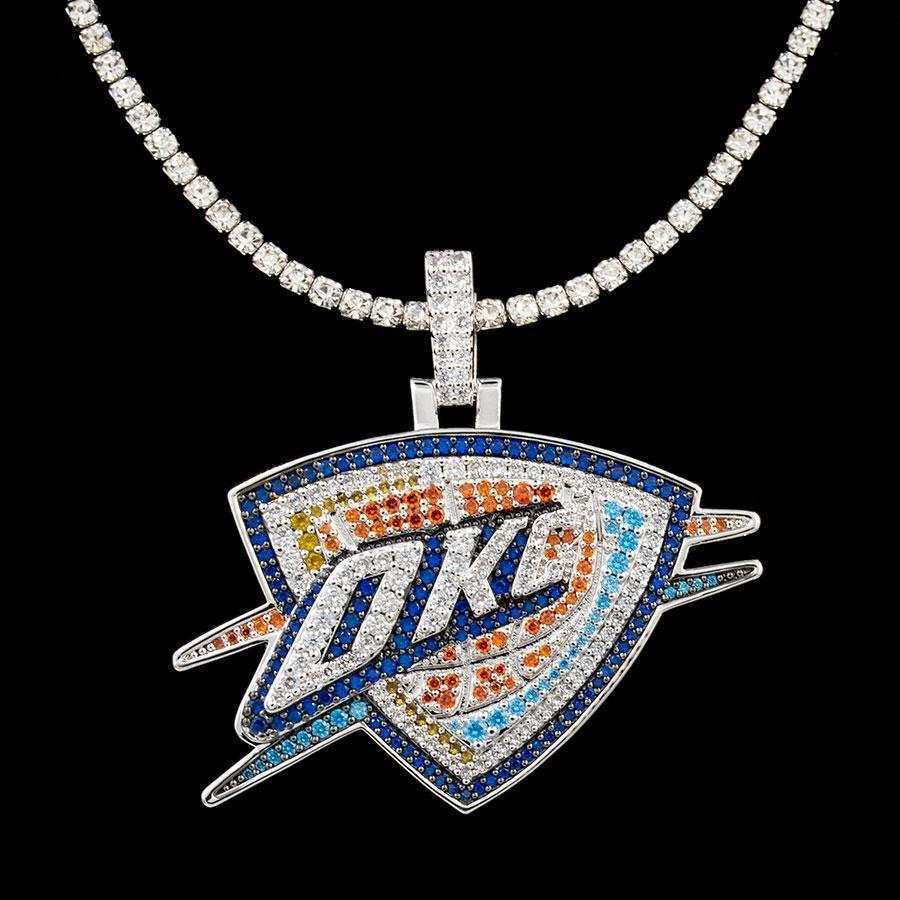 Oklahoma City Thunder OKC Official NBA Logo Pendant
