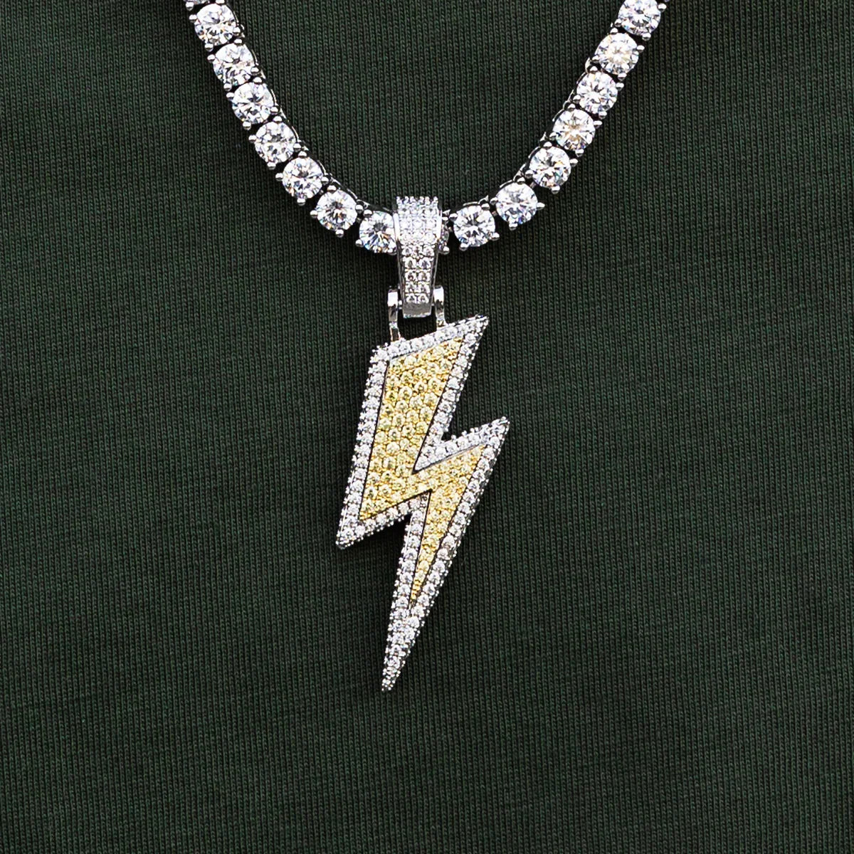 GOAT and Bolt Set in White Gold