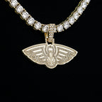 New Orleans Pelicans Official NBA Micro Logo Pendant in Yellow Gold
