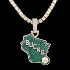 Milwaukee Bucks Official NBA Logo Pendant