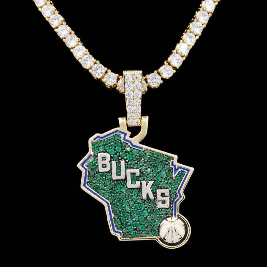 Milwaukee Bucks Official NBA Logo Pendant