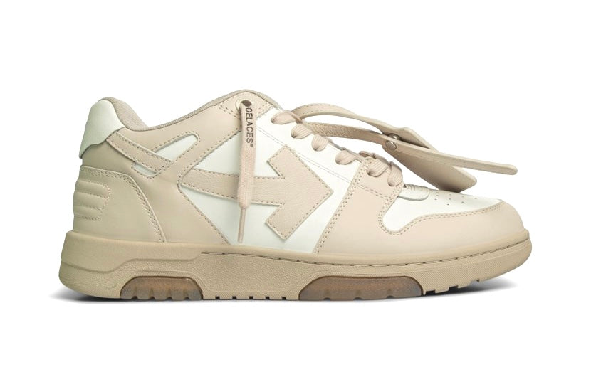 Out Of Office OOO Low Tops Beige White