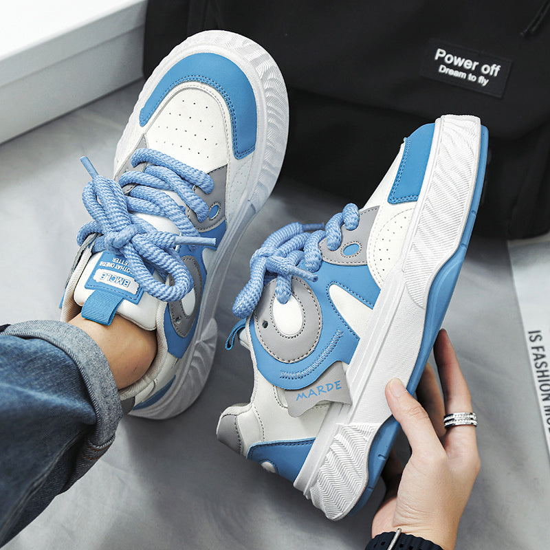 Men's Trendy Skate Shoes, Wear-resistant Non Slip Lace-up Versatile Shoes For Outdoor Casual, Men's Fashion Street Footwear