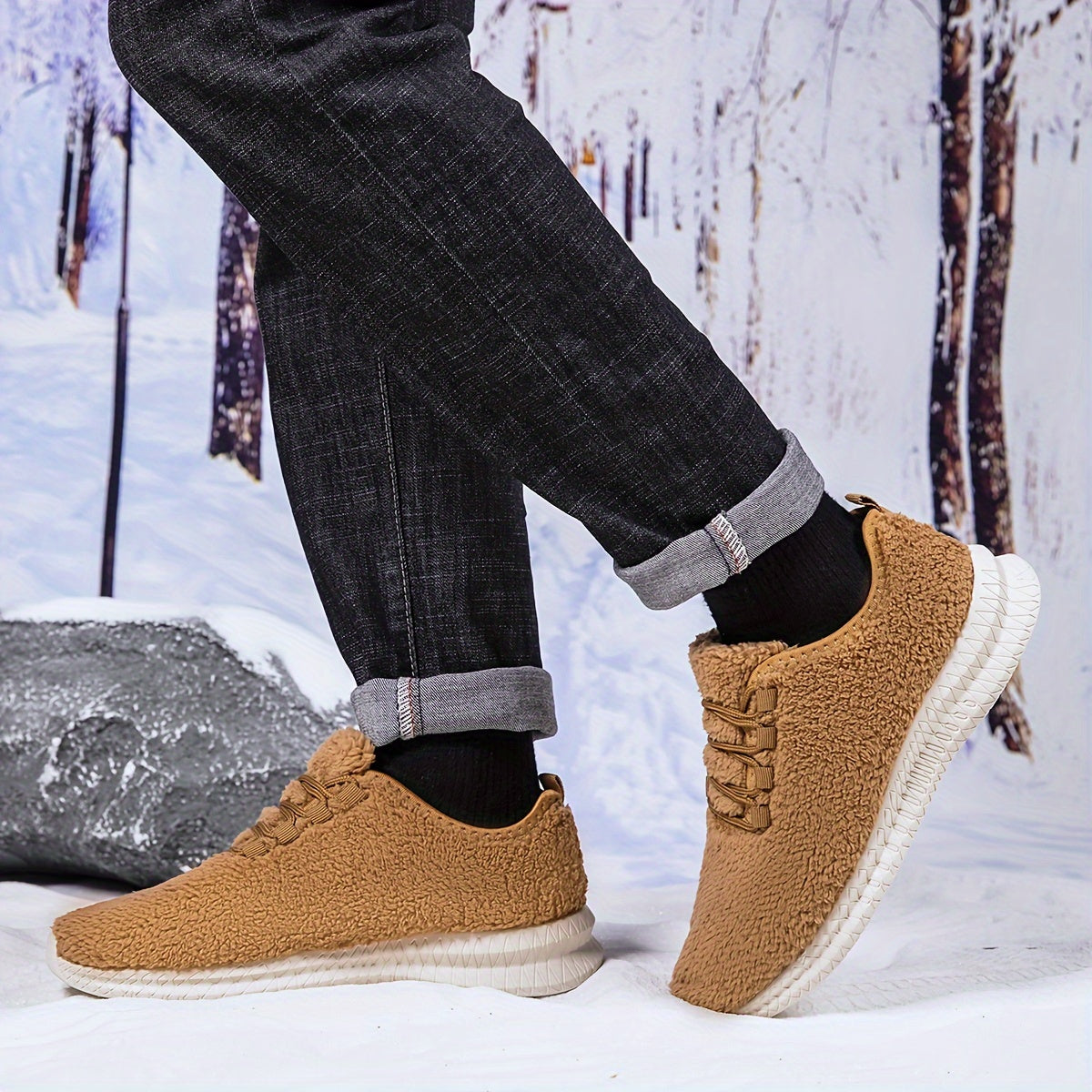 Men's Running Shoes Couple Knit Breathable Lightweight Running Shoes Outdoor Athletic Walking Sneakers, Spring And Summer