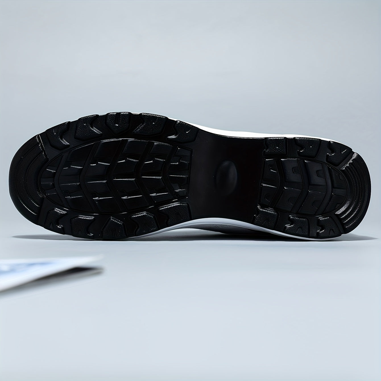Men's Casual PU Leather Sneakers, Windproof Lace-up Shoes With Fabric Uppers For Outdoor Walking Running, Spring Summer Autumn